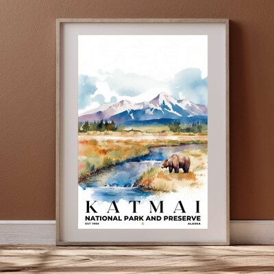 Katmai National Park and Preserve Poster, Travel Art, Office Poster, Home Decor | S4 - image4